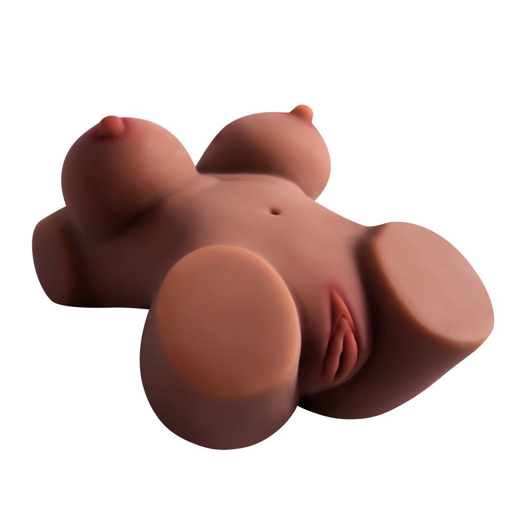 Soft Male Torso Masturbator – Realistic TPE Pocket Pussy & Anal Dual Channel Toy