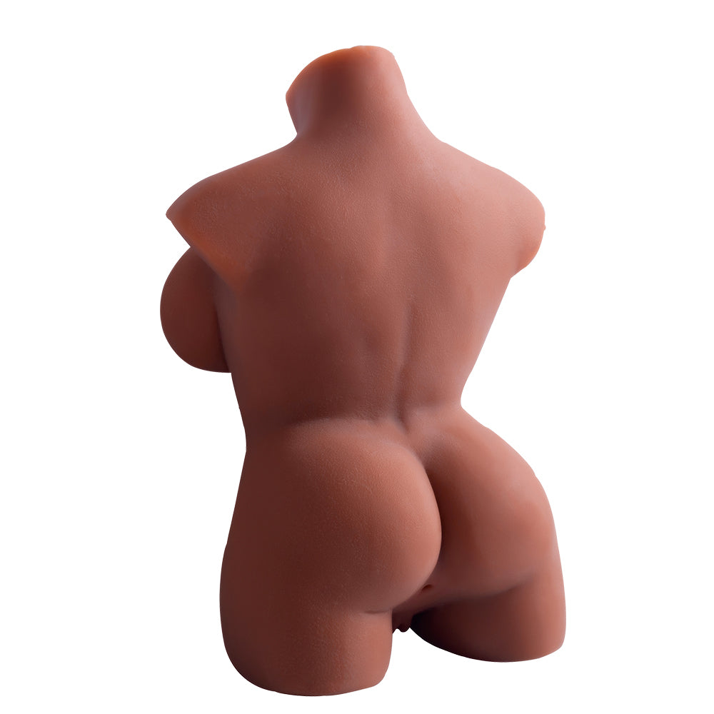 Soft Male Torso Masturbator – Realistic TPE Pocket Pussy & Anal Dual Channel Toy