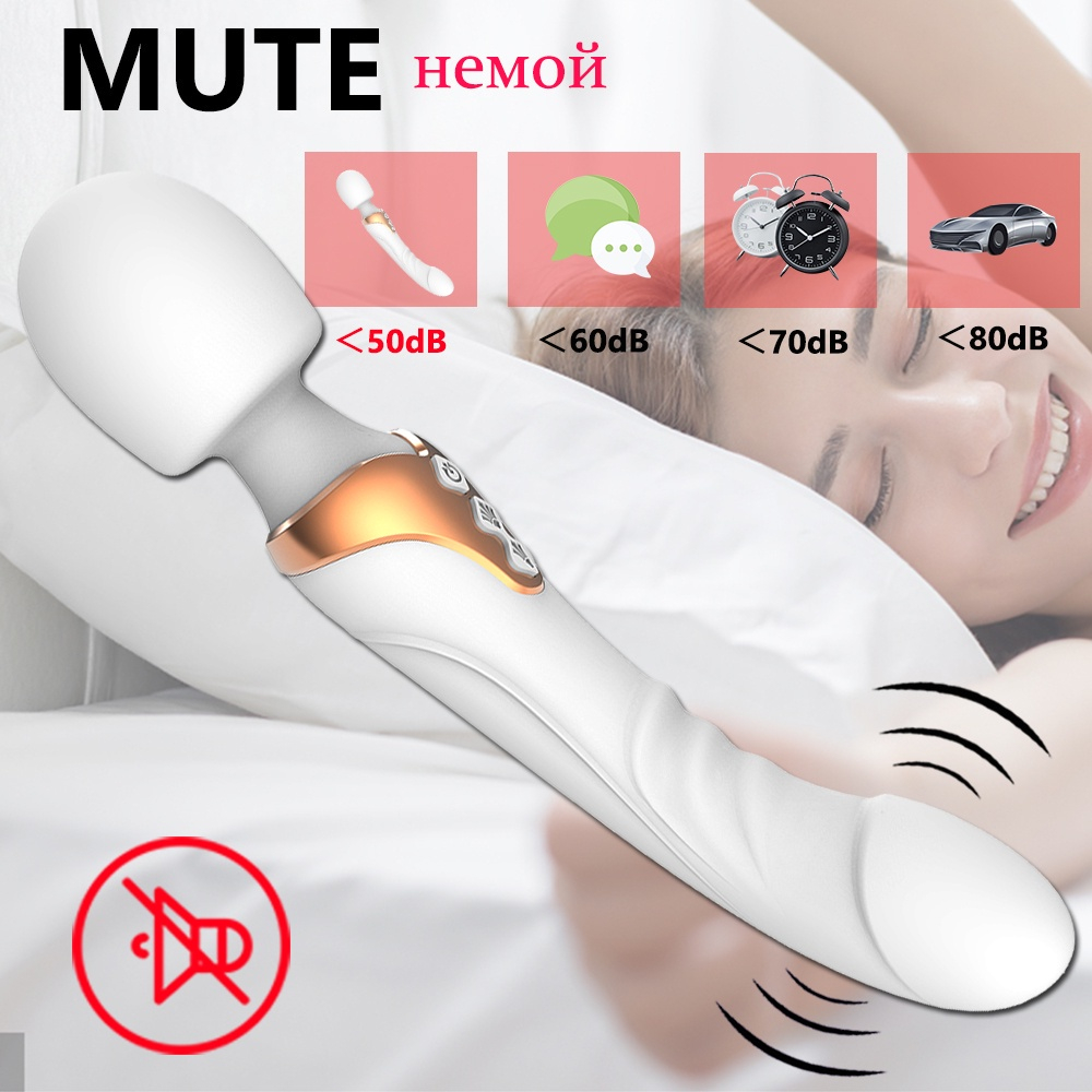 Double Head Powerful Clit Vibrators for Women 10 Modes Clitoris Stimulator G Spot Vagina Massager Adult Sex Toys for Woman