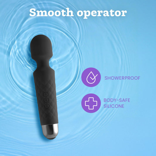 Oliver James Vibrator Wand for Women (Small) _ Quiet Vibrating Dildo with 20 Patterns and 8 Speeds for Sexual Pleasure _ Adult Sex Toys for Woman and Clit Stimulator Vibrators _ Sexy Gifts for Her