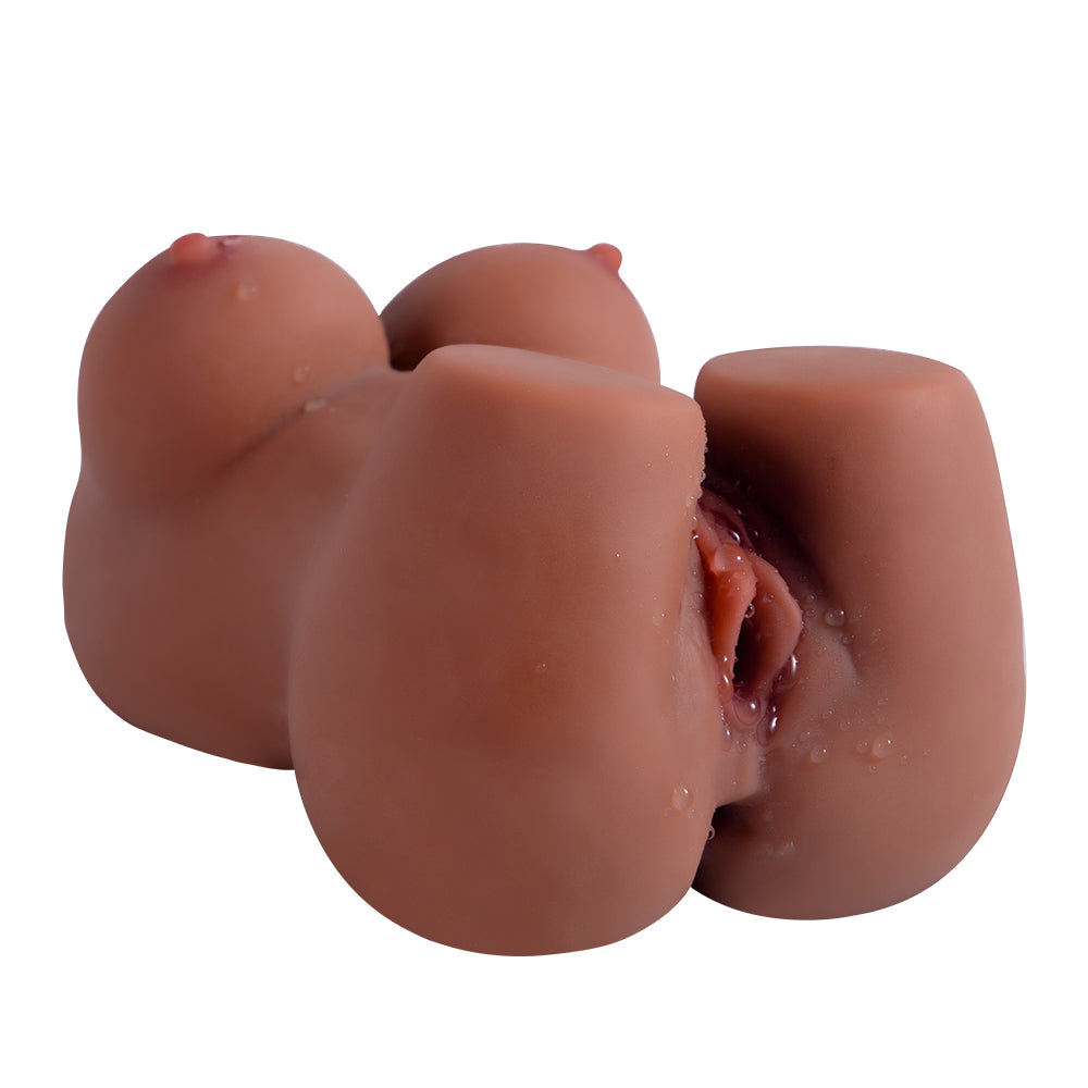 Soft Male Torso Masturbator – Realistic TPE Pocket Pussy & Anal Dual Channel Toy