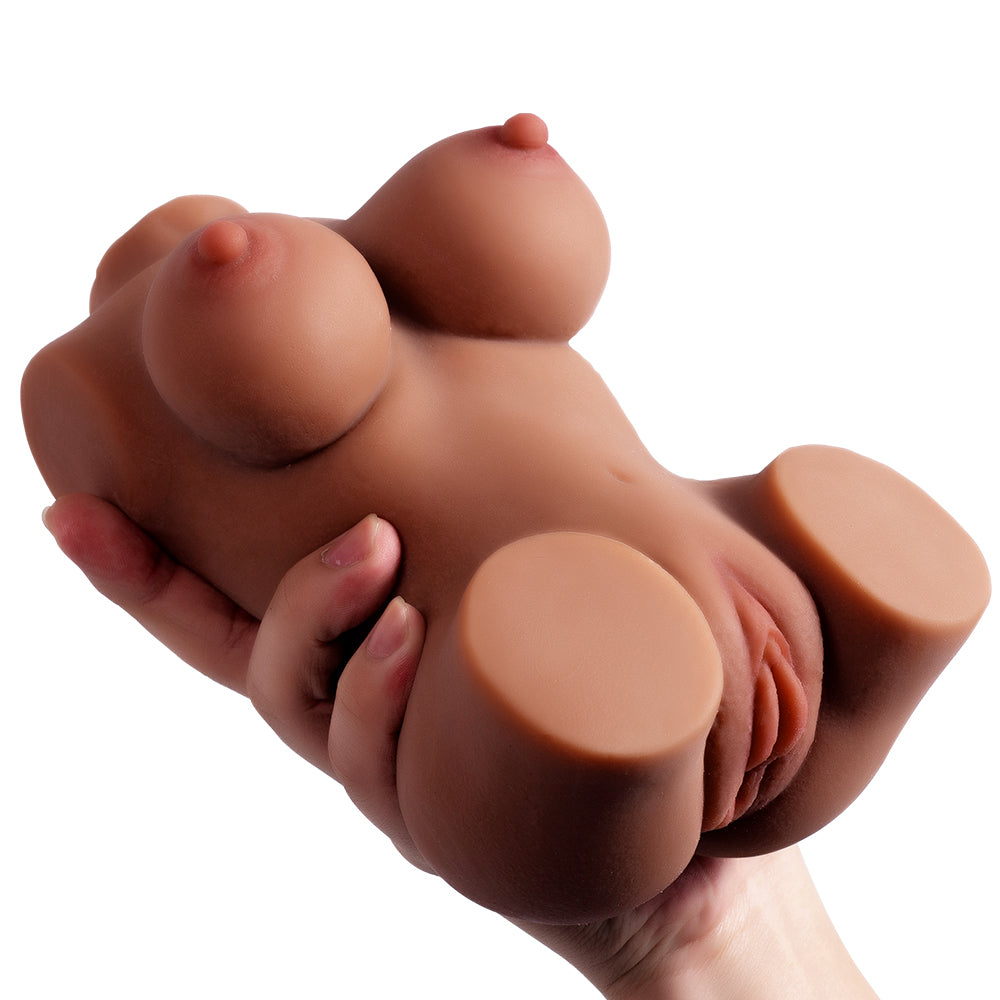 Soft Male Torso Masturbator – Realistic TPE Pocket Pussy & Anal Dual Channel Toy