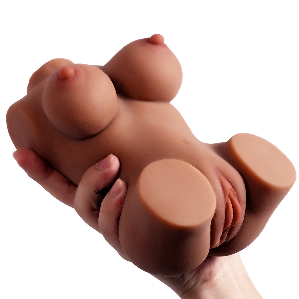 Soft Male Torso Masturbator – Realistic TPE Pocket Pussy & Anal Dual Channel Toy