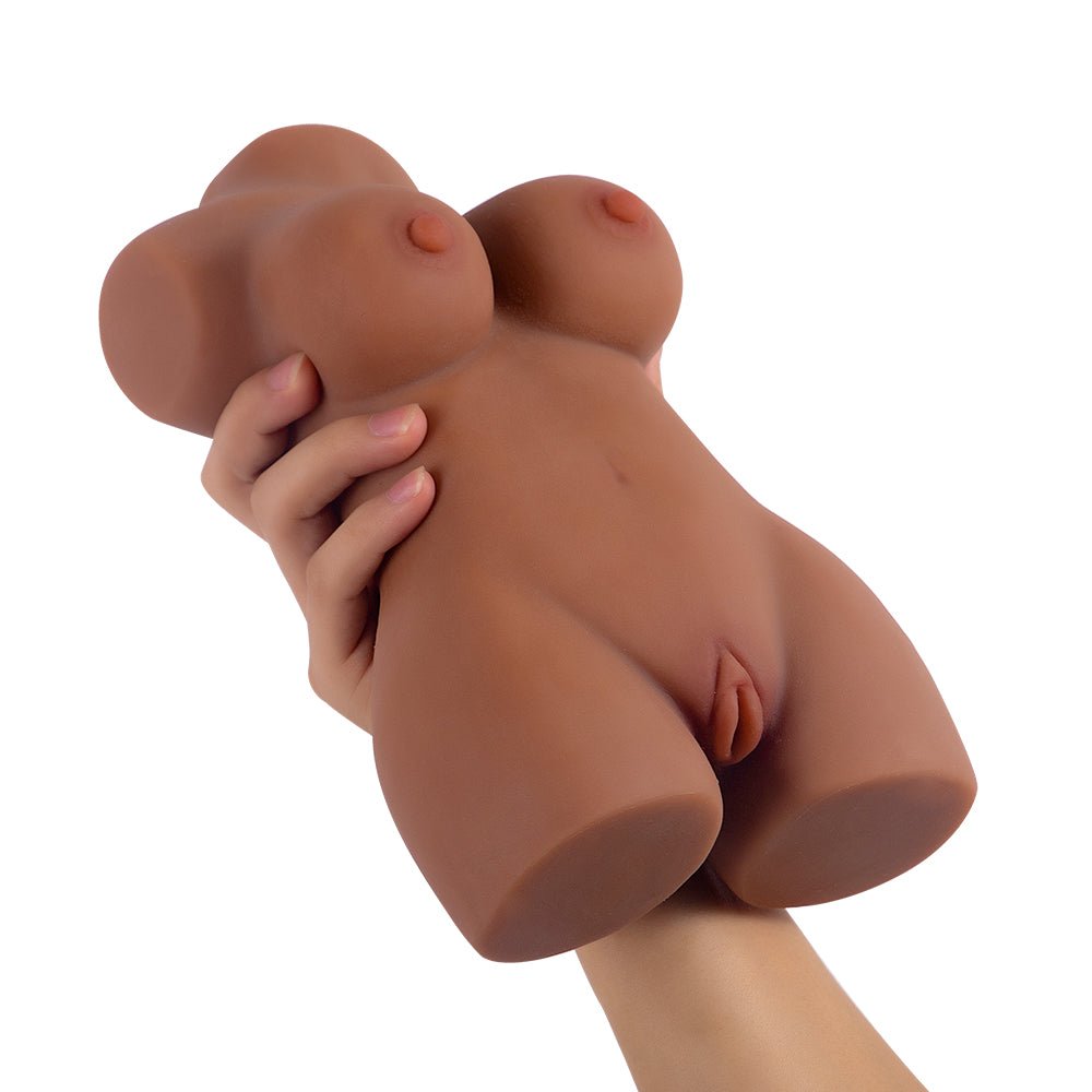 Soft Male Torso Masturbator – Realistic TPE Pocket Pussy & Anal Dual Channel Toy