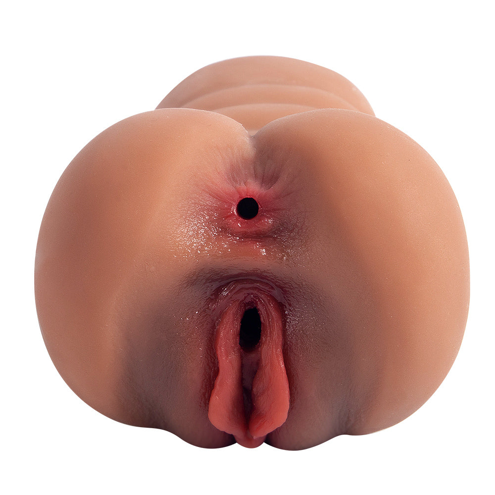 Soft Male Masturbator Cup – Realistic TPE Pocket Pussy Stroker, Dual Channel Vaginal & Anal Tunnel, 790g Life-like Sleeve