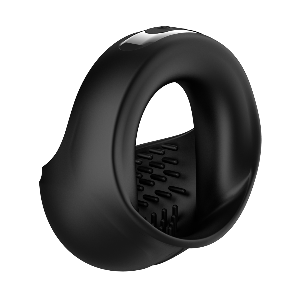 Men's Delay Ring with Dual Motors & 10 Vibration Frequencies - Powerful Ball Ring for Enhanced Performance