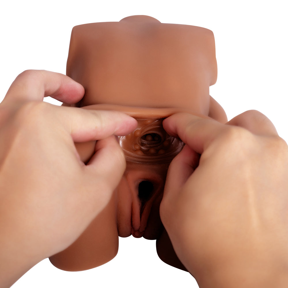 Soft Male Torso Masturbator – Realistic TPE Pocket Pussy & Anal Dual Channel Toy