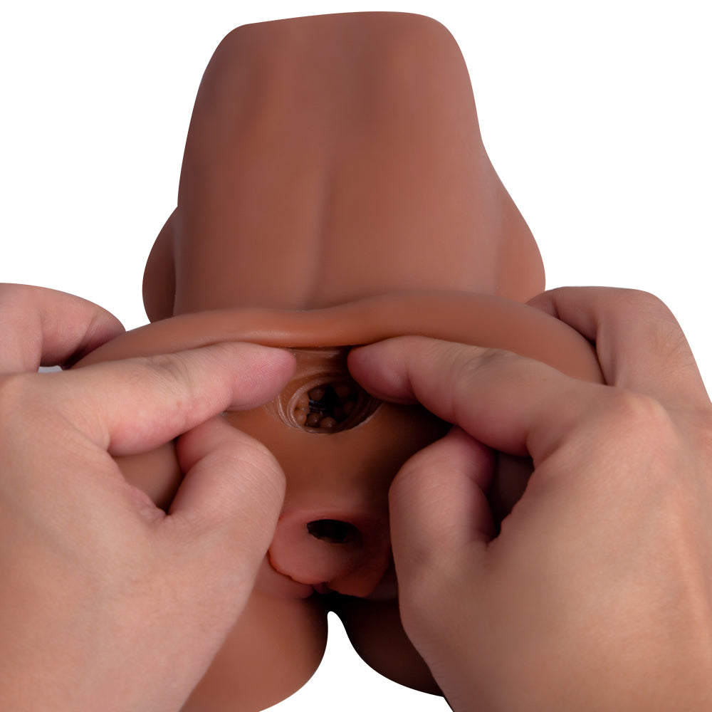 Soft Male Torso Masturbator – Realistic TPE Pocket Pussy & Anal Dual Channel Toy