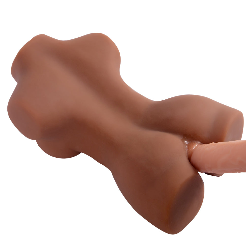 Soft Male Torso Masturbator – Realistic TPE Pocket Pussy & Anal Dual Channel Toy