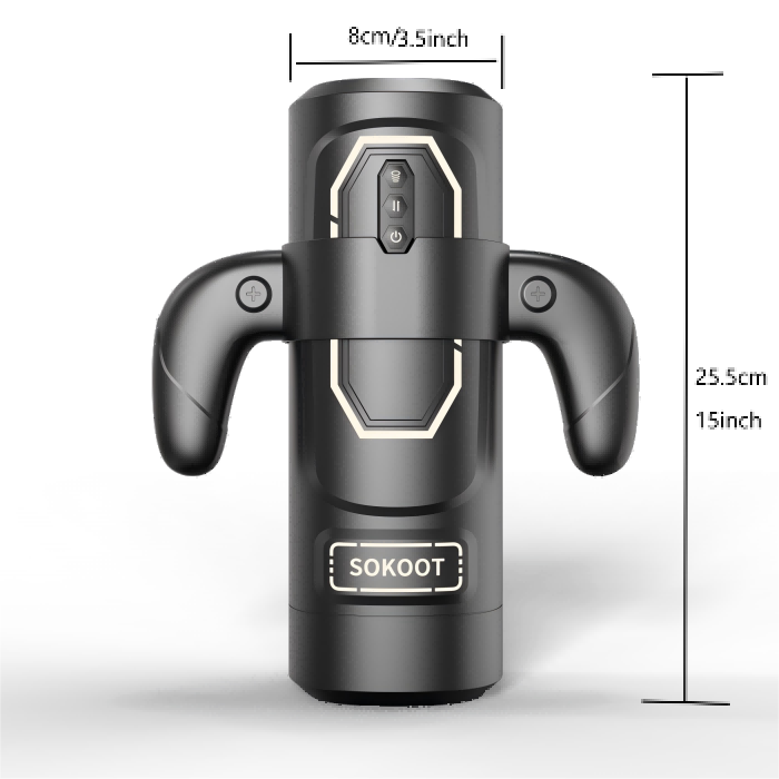 KKCAT Deluxe Automatic Thrusting Masturbation Cup – Strong Suction, Heating, Vibrating & Moaning Male Stroker with Adjustable Tightness