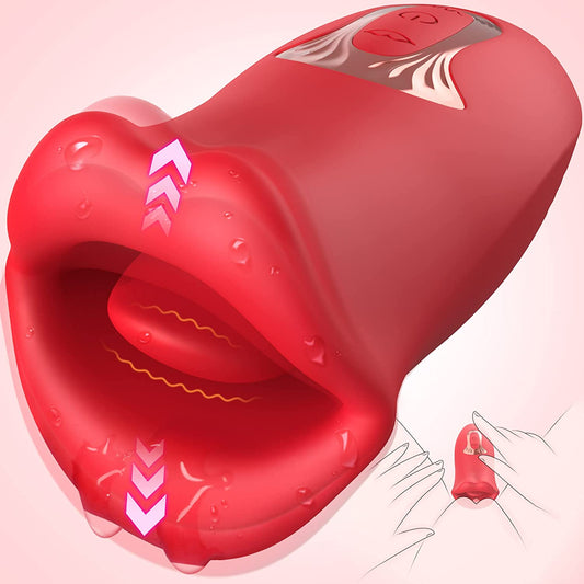 Female suction bite simulation mouth vibrator