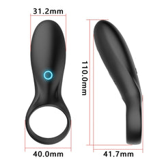 Strong vibration men's lock ring 10 frequency vibrator