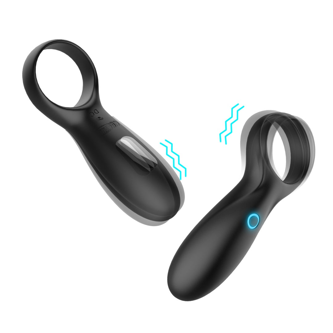 Strong vibration men's lock ring 10 frequency vibrator