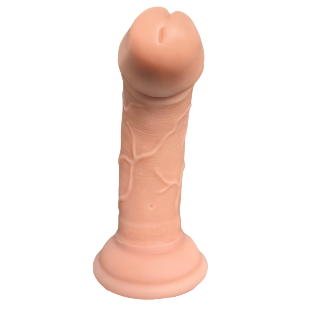 Mini Realistic Beginner Dildo – Soft Silicone, 4 Inch Pocket Toy