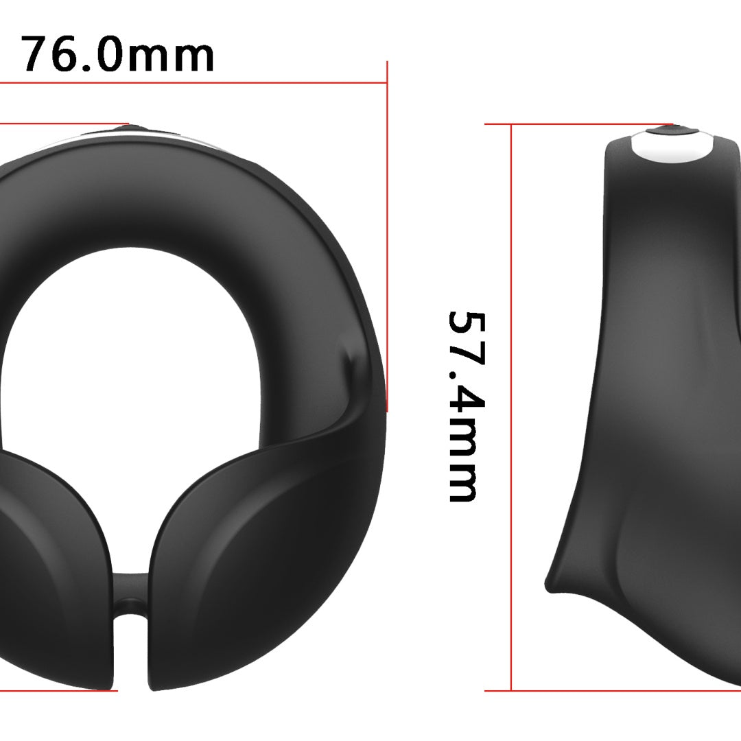 Men's Delay Ring with Dual Motors & 10 Vibration Frequencies - Powerful Ball Ring for Enhanced Performance