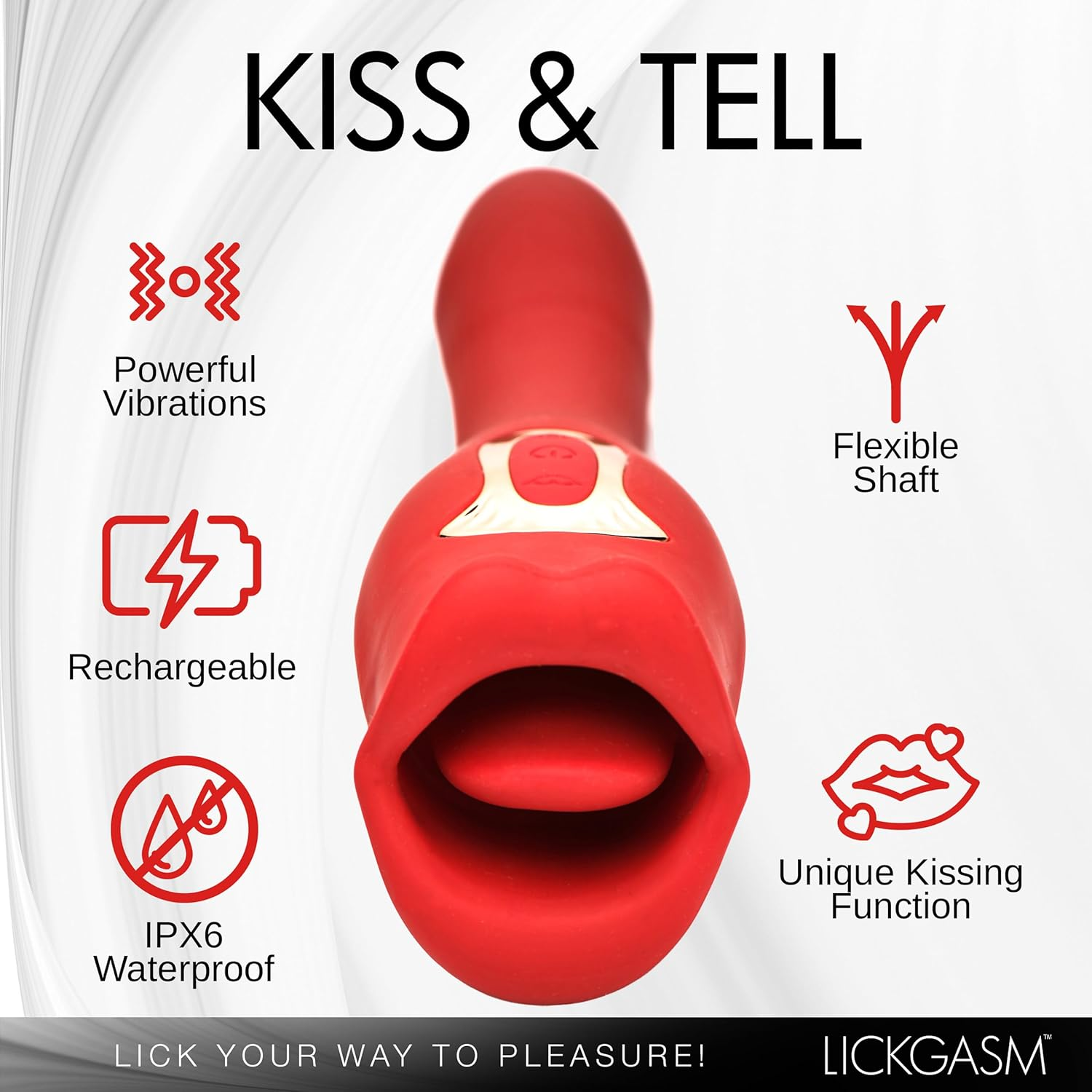Triple Motor Oral Vibrating Stick – 10 Licking & Vibration Modes, Waterproof Silicone, Rechargeable Clitoral Massager