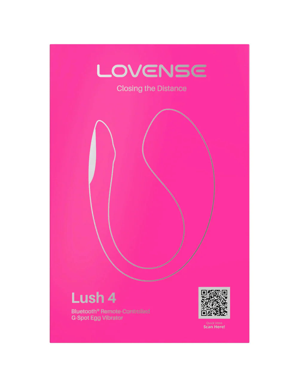 Lovense Lush 4 Bluetooth App-Controlled G-Spot Vibrator – Powerful Motor, LED Glow, Waterproof & Rechargeable