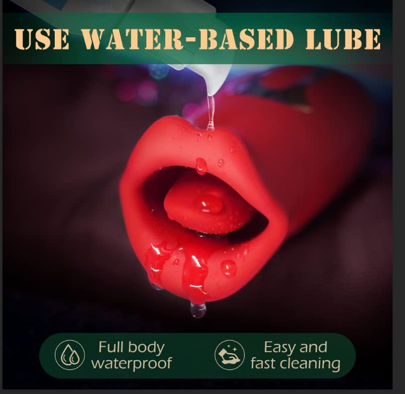 Female suction bite simulation mouth vibrator