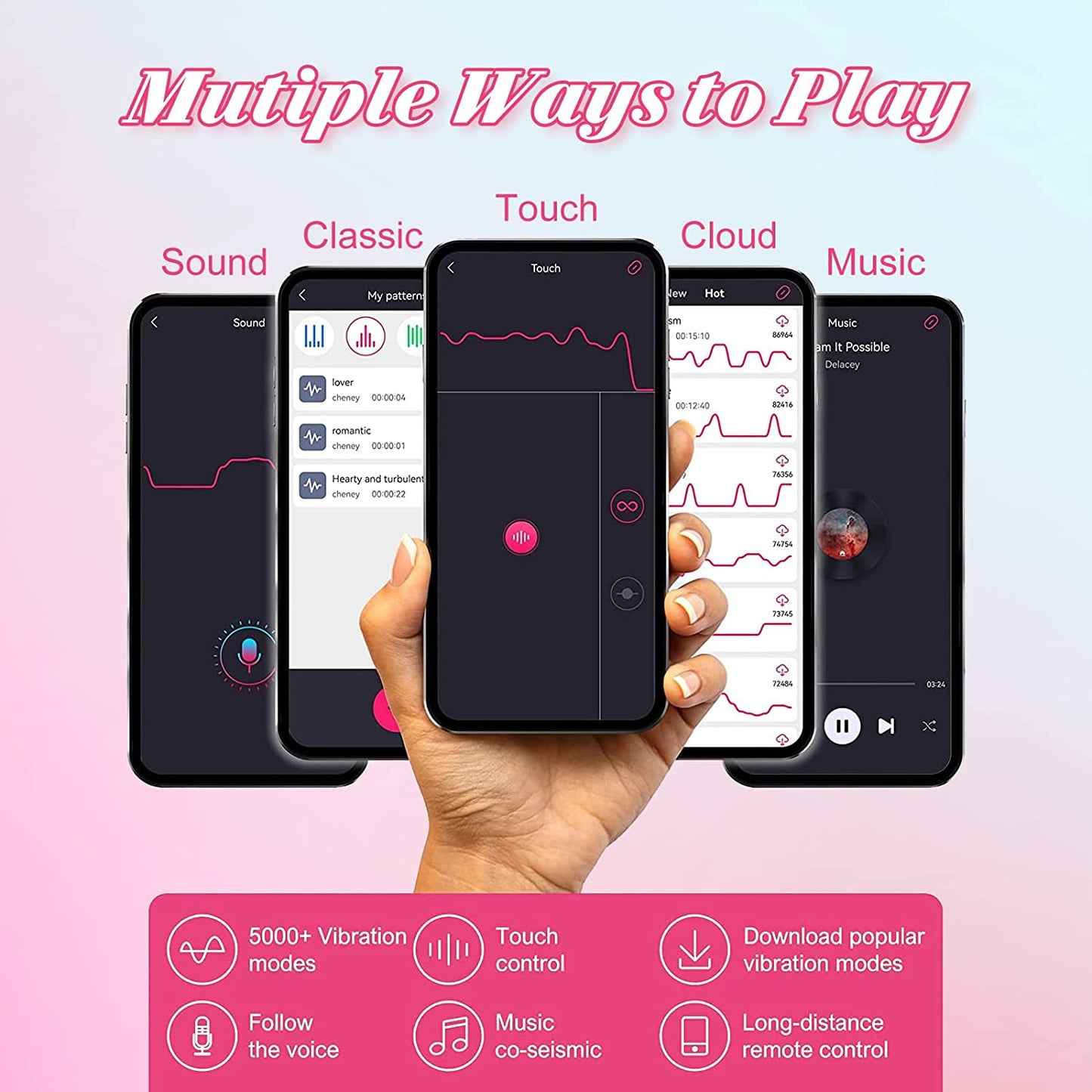 APP Mobile Bluetooth APP Vibrator