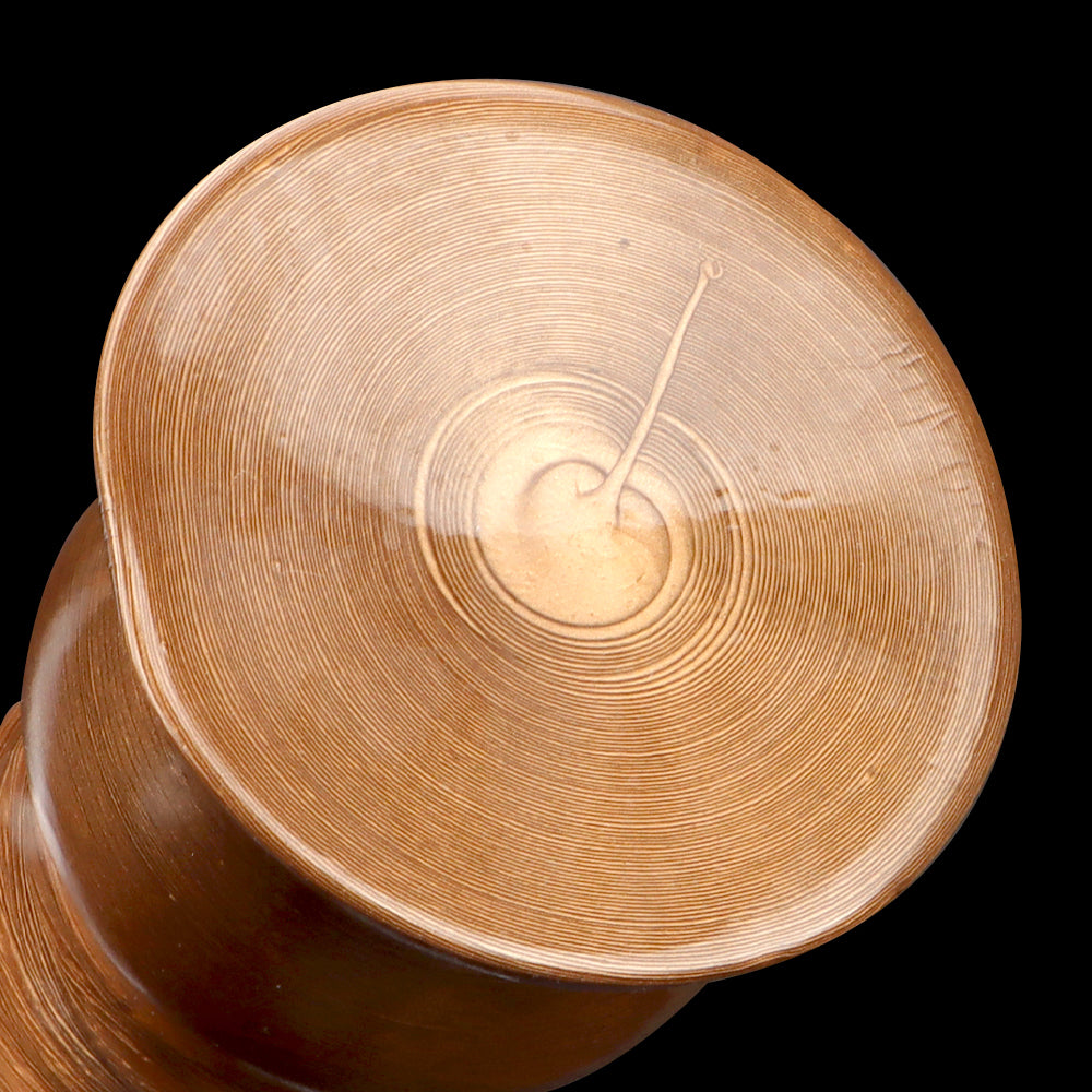 Large Triple Bead Anal Plug – Gold Mixed Color Heavy PVC Beads