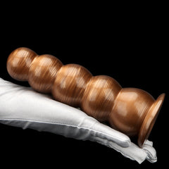 Little Five Beads Gold Mixed Anal Plug – 5-Ball PVC Beaded Design