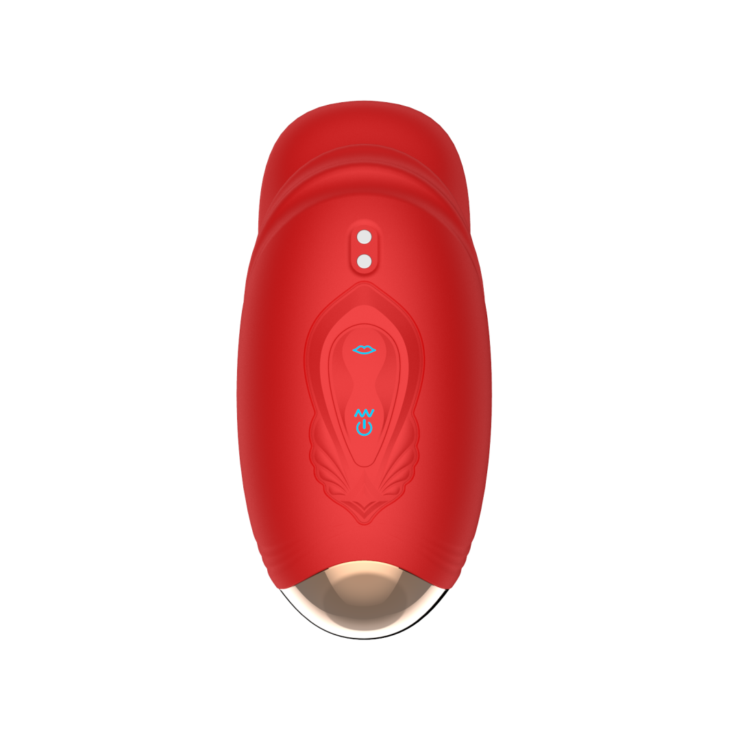 Dual Motor Magnetic Charging Massager – 10 Vibration & Biting Modes, Waterproof IPX5