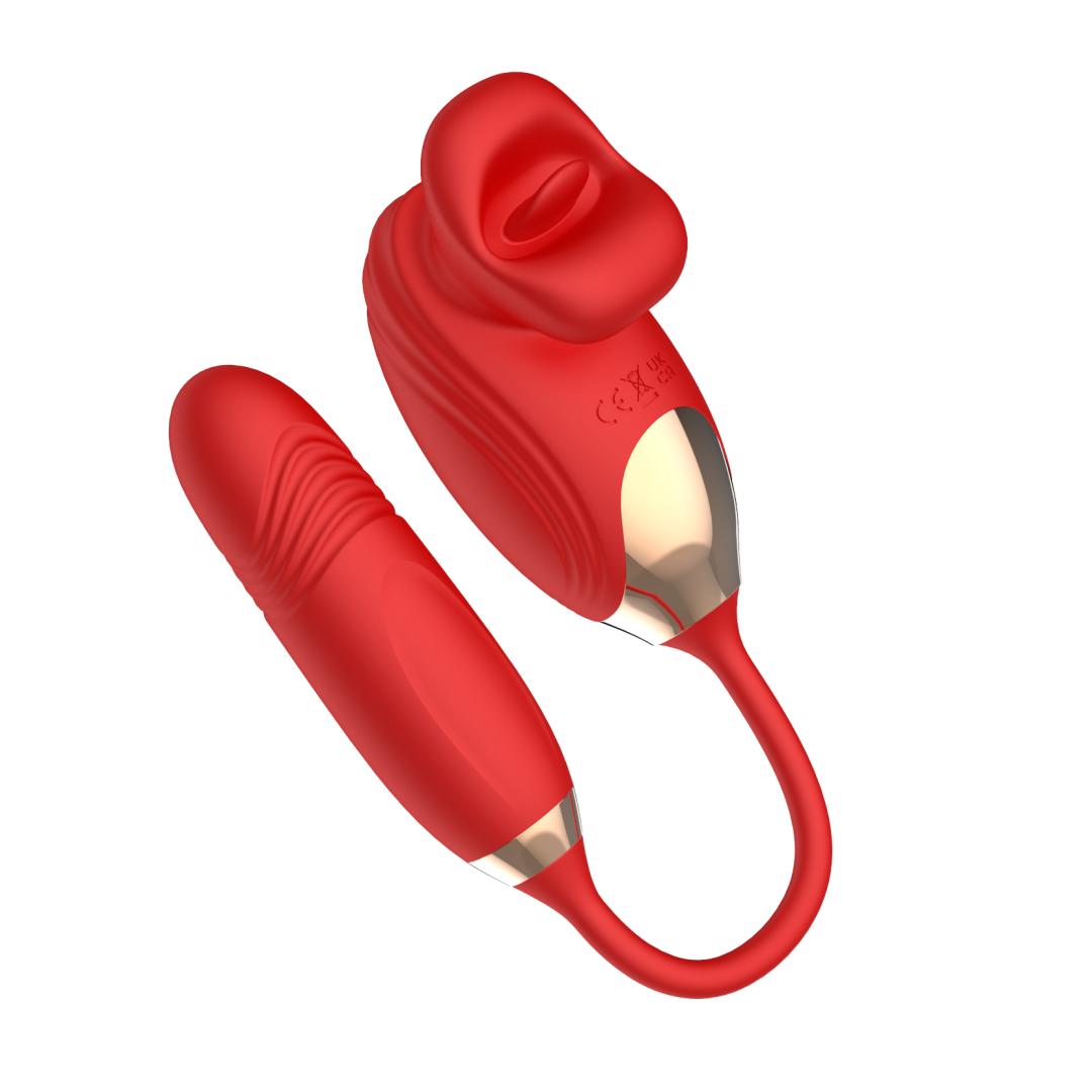 Rechargeable Telescopic Vibrating Massager  Kedi | 10 Modes Dual-Action Silicone Pleasure Device