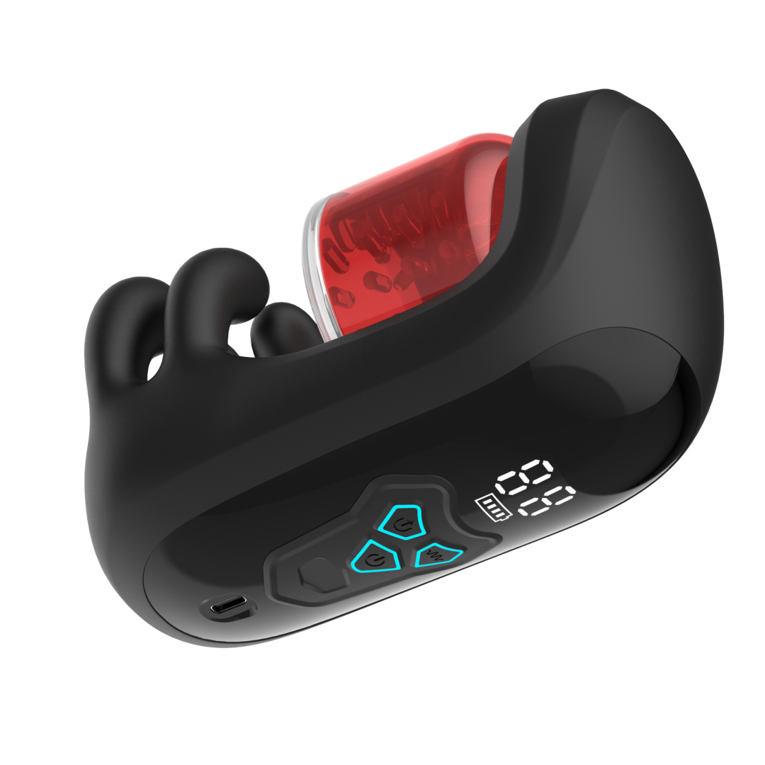 9-Mode Rotating & Vibrating Silicone Massager – Rechargeable, 3 Motors, Quiet & Ergonomic Design