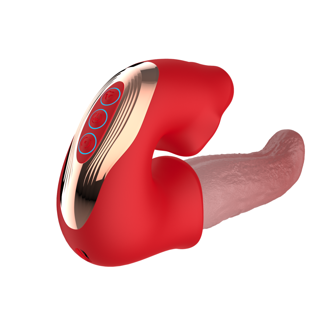 Multi-Function Silicone Massager with 10 Vibration, 10 Swing & 10 Biting Modes | 4 Motors | Type-C Charging | IPX5 Waterproof