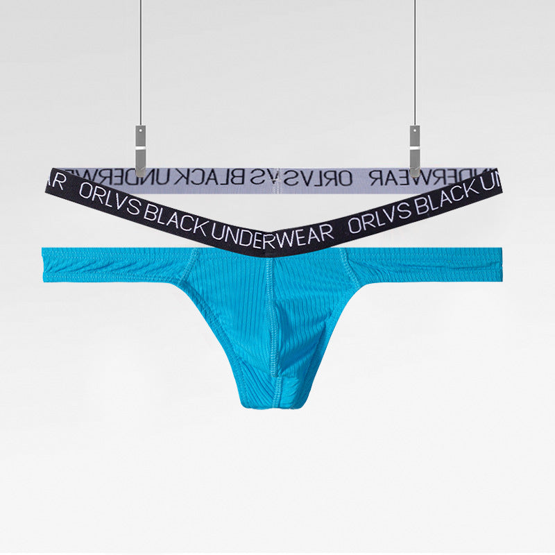 Men’s Low-Rise Sexy Cotton Thong with U-Pouch Lift – Breathable, Soft, Butt-Enhancing Underwear | KKCAT OR6312A