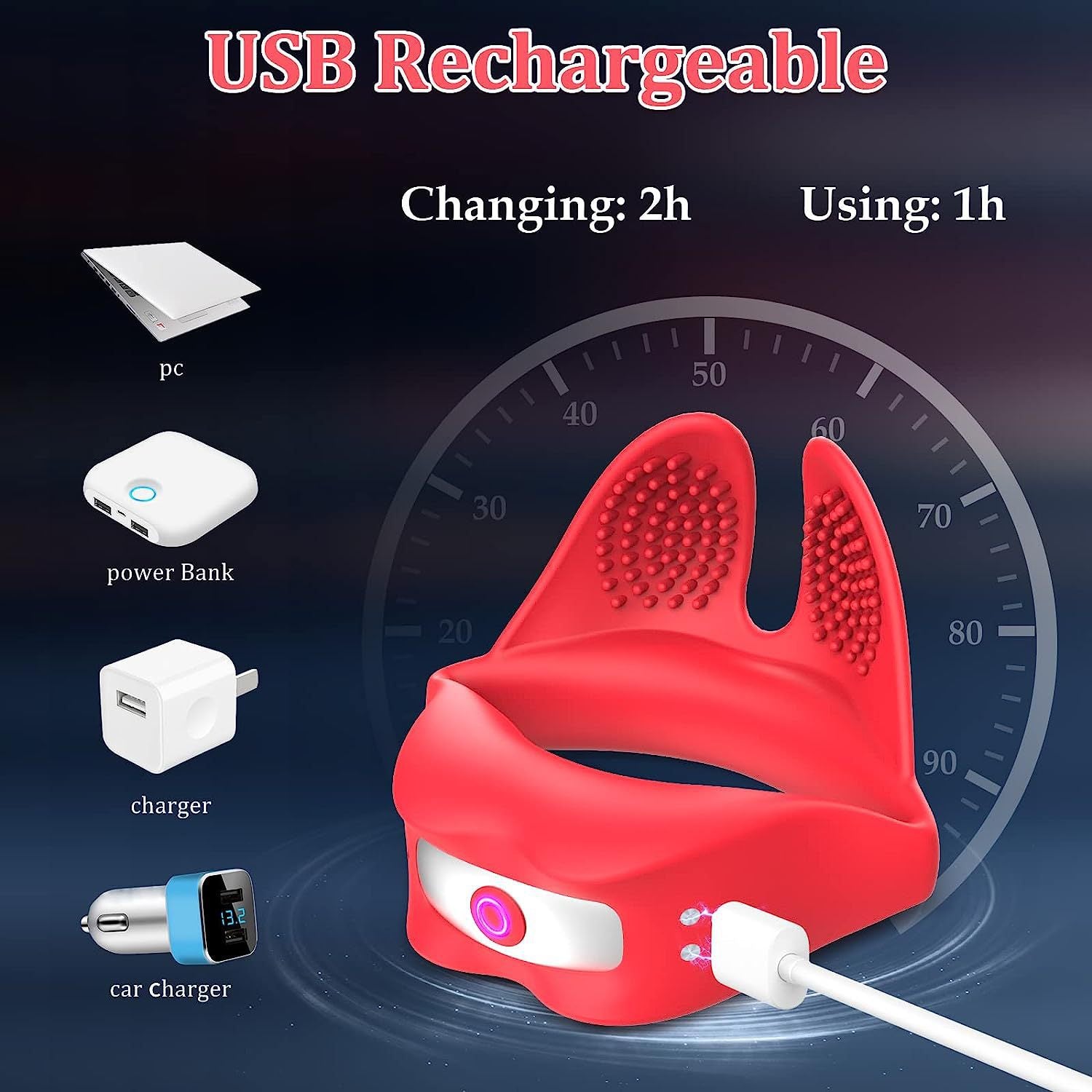 Men'S Lip Locking Sperm Ring Massager Vibration Locking Sperm Ring Wireless Remote Control Massage Masturbation
