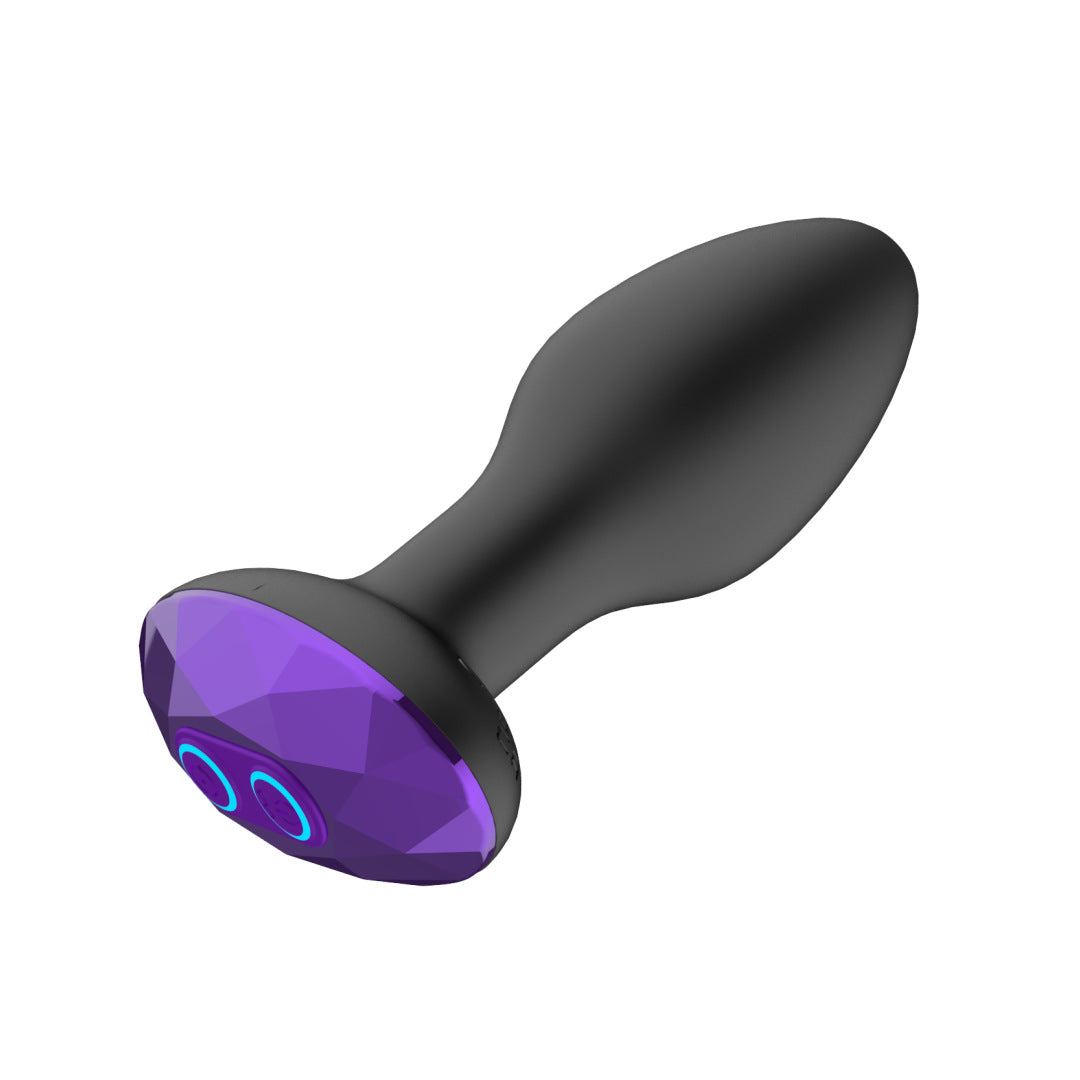Diamond Twisting Vibration Remote Control Anal Plug Remote Control Anal Plug Vibrator Prostate Massager Swing Anal Plug Automatic
