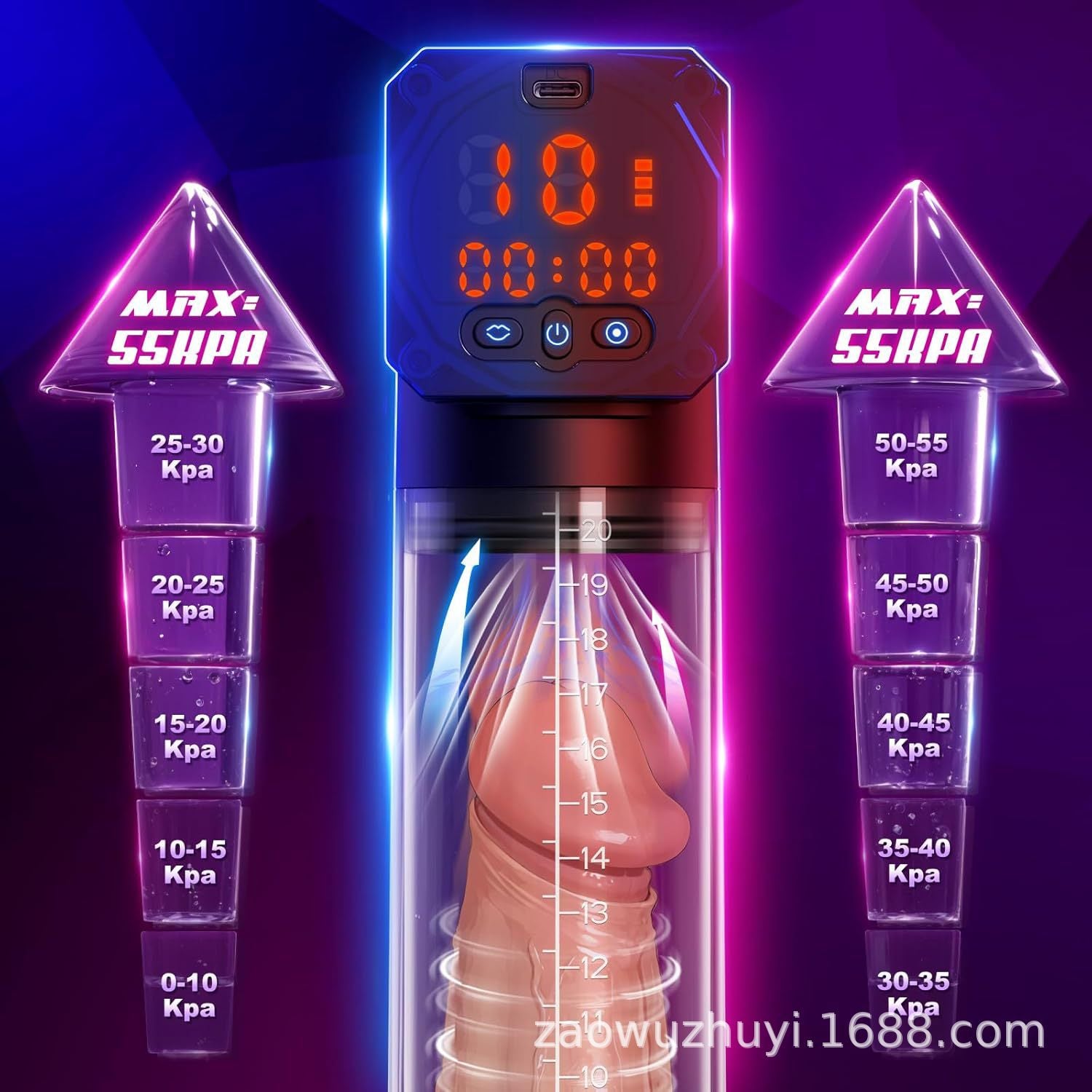 Men's Waterproof Smart Electric Penis Trainer Aid .Premium Rechargeable Smart Handheld Massager for Enhanced Erection Training Cup with Self-Pumping  for Penis Enlargement