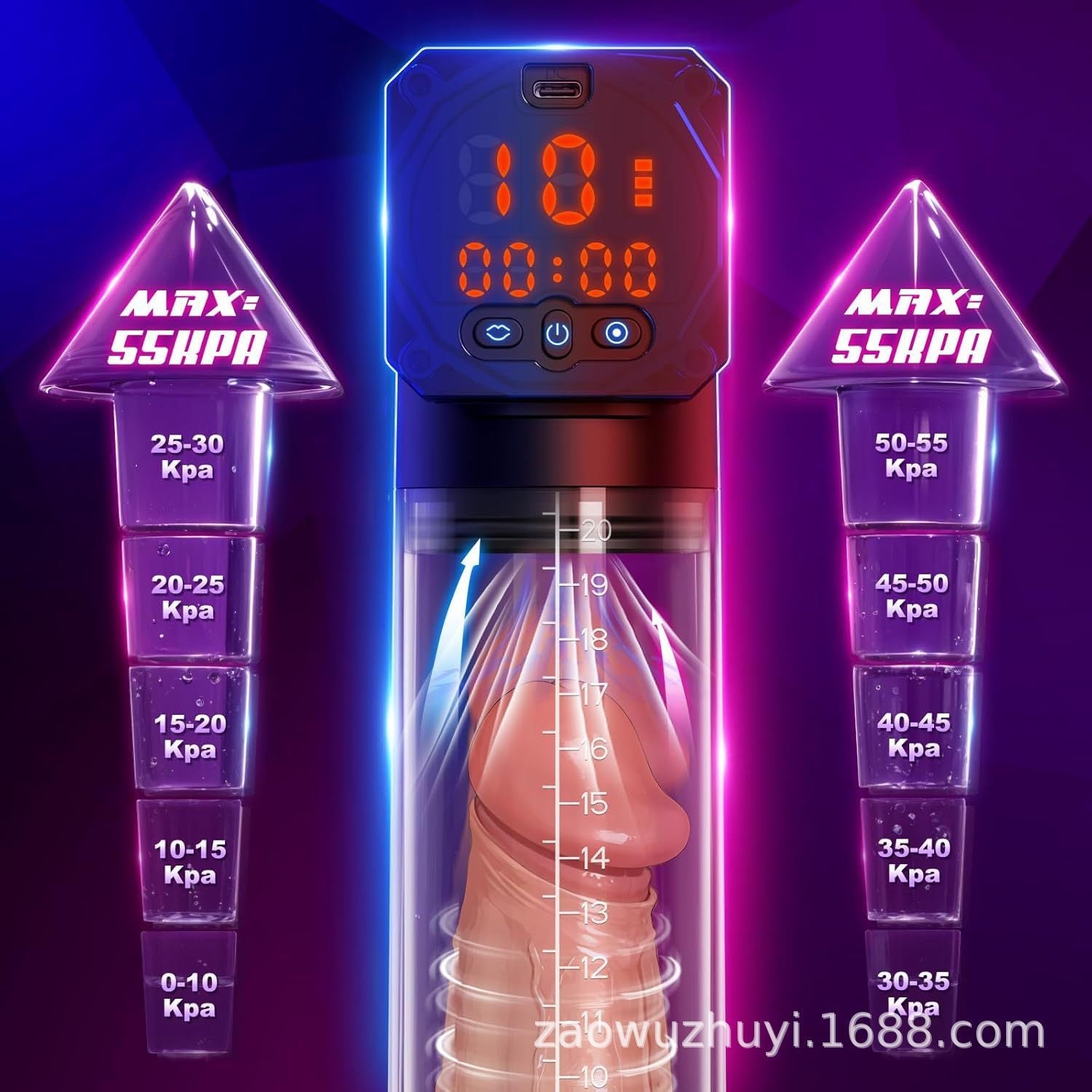 Men's Waterproof Smart Electric Penis Trainer Aid .Premium Rechargeable Smart Handheld Massager for Enhanced Erection Training Cup with Self-Pumping  for Penis Enlargement