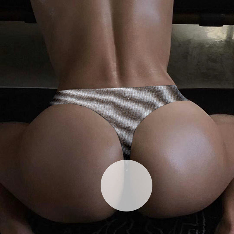 KKCAT Men’s Cotton Low-Rise Bikini Thong – Breathable U-Pouch High-Cut T-Back Underwear AD7111