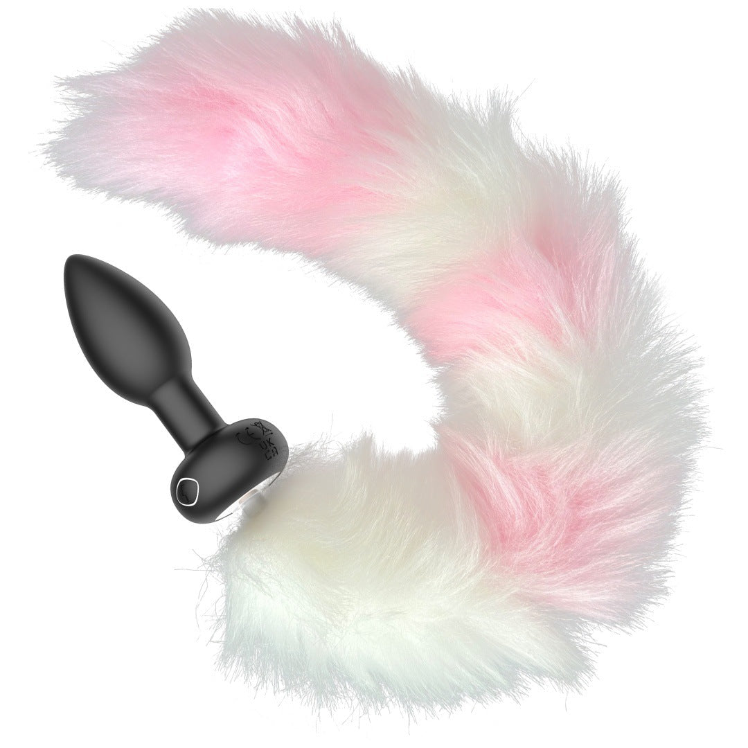 Fox Tail Vibrating Anal Plug – 10 Frequency Modes, Remote Control, Rechargeable Silicone Butt Plug