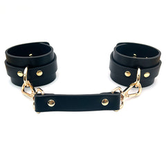 KKCAT PU Leather Handcuffs SK-003 – Adjustable Soft Bondage Cuffs for Adults