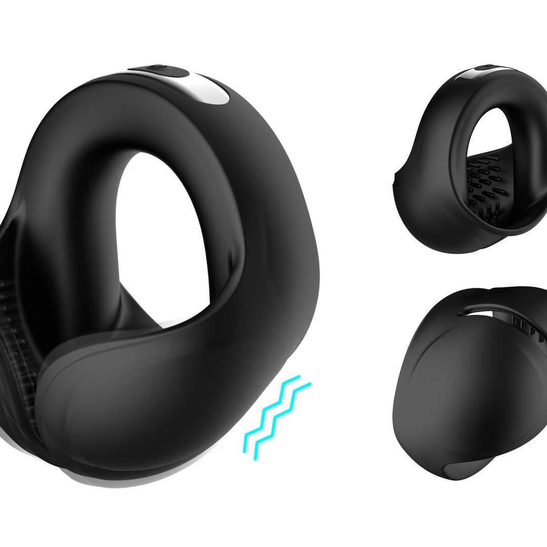 Dual-Motor Vibrating Massager – 10 Frequency Modes, 240mAh Rechargeable Silicone Stimulator, Quiet & Waterproof Design