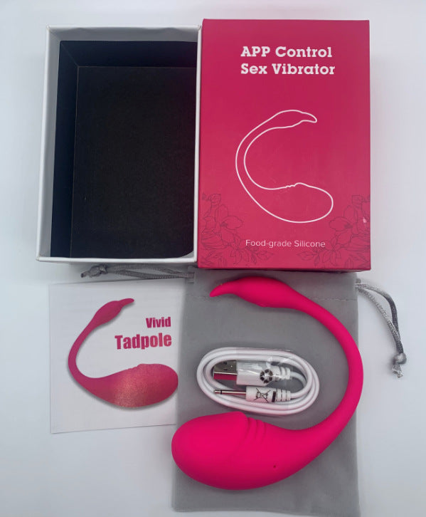 Tadpole App-Controlled Bluetooth Vibrator – Wearable Wireless Remote Vibrator for Women | Waterproof, Liquid Silicone, Live Interaction