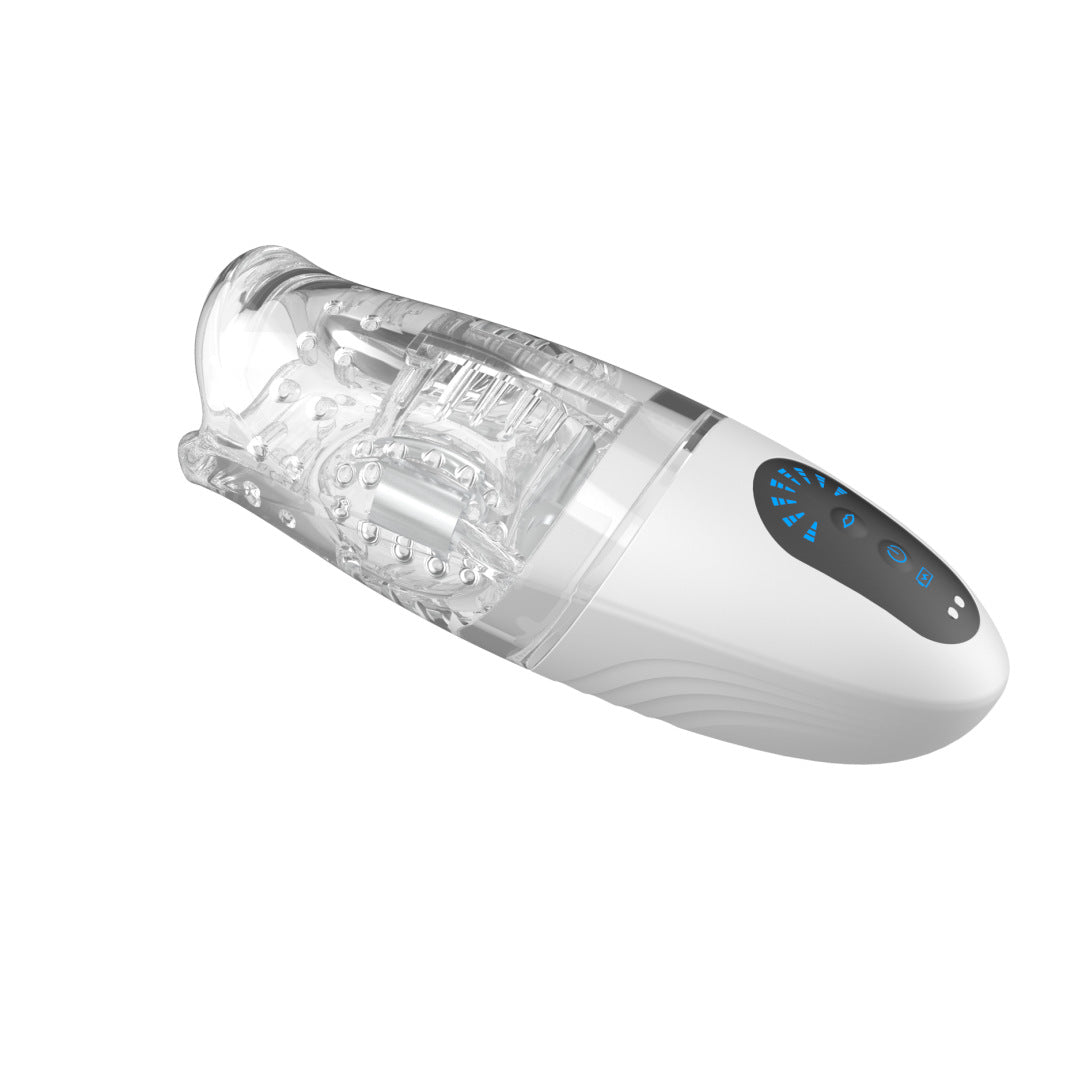 TPE Oral Simulation Cup – 5 Bite Modes & 8 Vibration Patterns, Magnetic Charging, Waterproof IPX6