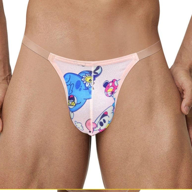 Men’s High-Cut Bikini Briefs with Transparent Waistband – Low-Rise Athletic Nylon Underwear | MP2992