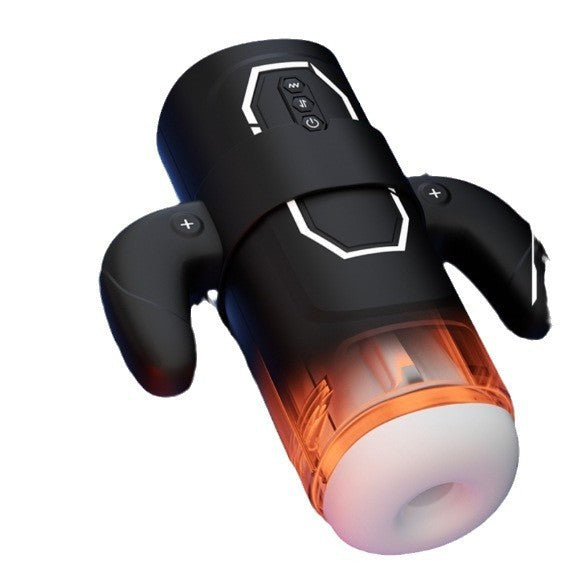 KKCAT Deluxe Automatic Thrusting Masturbation Cup – Strong Suction, Heating, Vibrating & Moaning Male Stroker with Adjustable Tightness