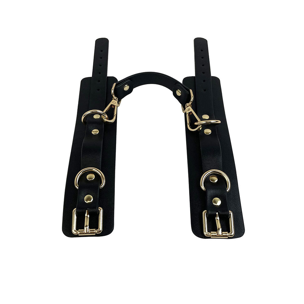 KKCAT PU Leather Handcuffs SK-003 – Adjustable Soft Bondage Cuffs for Adults