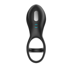 Three-Hole Ring Rechargeable Lock Semen Ring Men'S Vibrating Large Ring Silicone Electric Remote Control Semen Set Double Ring Fun