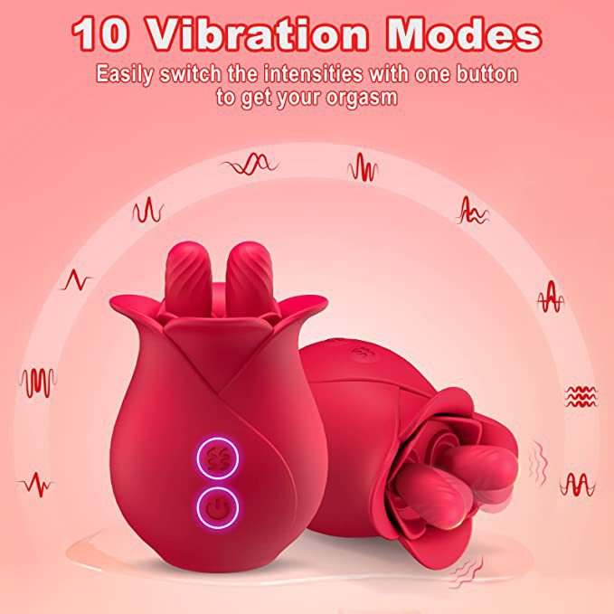 Romeo Rose Vibrator – 10-Speed Powerful Dual Stimulation Massager
