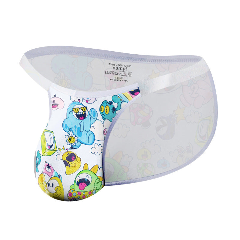 Men’s High-Cut Bikini Briefs with Transparent Waistband – Low-Rise Athletic Nylon Underwear | MP2992