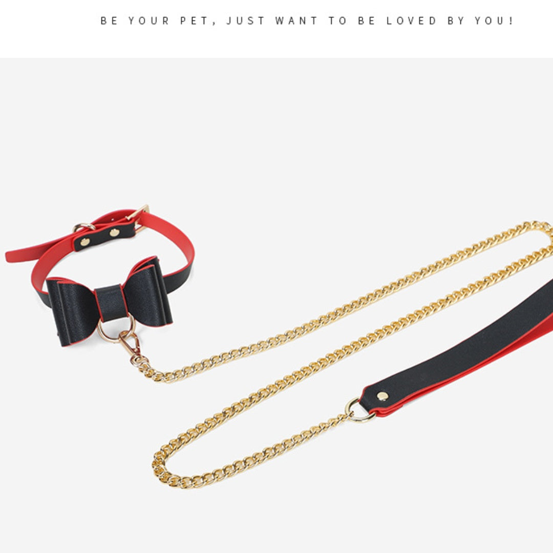 KKCAT 10-Piece Bondage Set with PU Storage Bag – Bowknot Restraint Kit for Couples