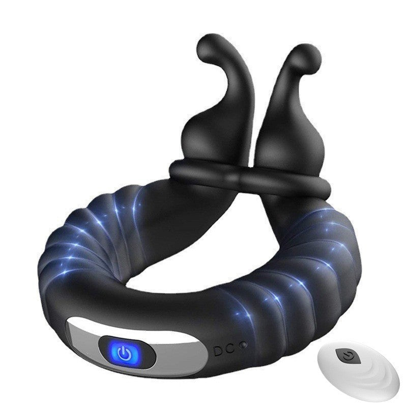 Snail Lock Semen Ring Wireless Charging Vibration Lock Semen Ring Male Masturbator Adult Products Penis Exerciser Direct Sales
