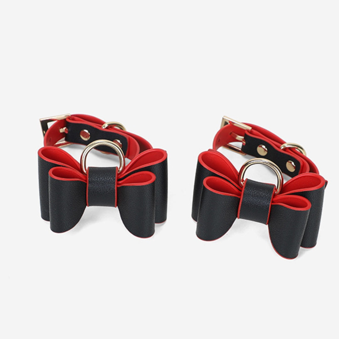 KKCAT 10-Piece Bondage Set with PU Storage Bag – Bowknot Restraint Kit for Couples