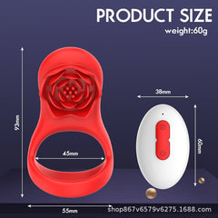 KKCAT Remote Control Vibrating Penis Ring – Triple-Bound Locking Semen Ring with 9 Modes, Waterproof & Rechargeable